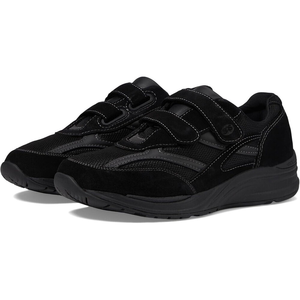 SAS JV Mesh Sneakers Men's US 8 Black Hook and Loop Comfort Shoes ZOGG2570